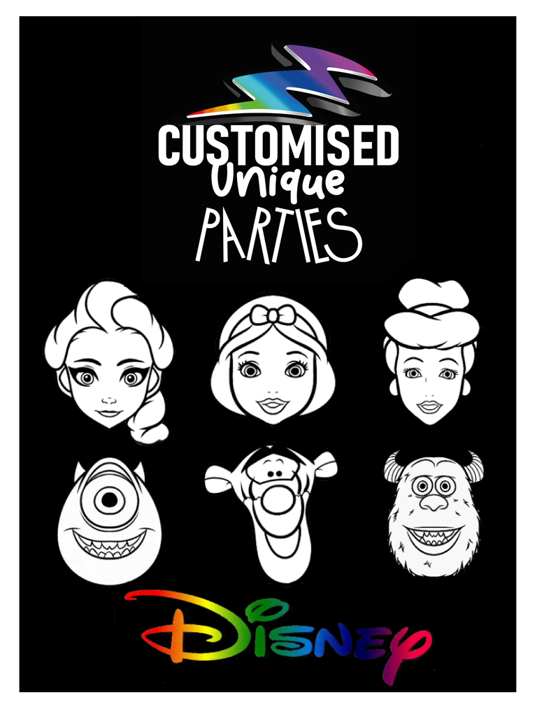 CUSTOM COLOUR-IN PARTY CAPS