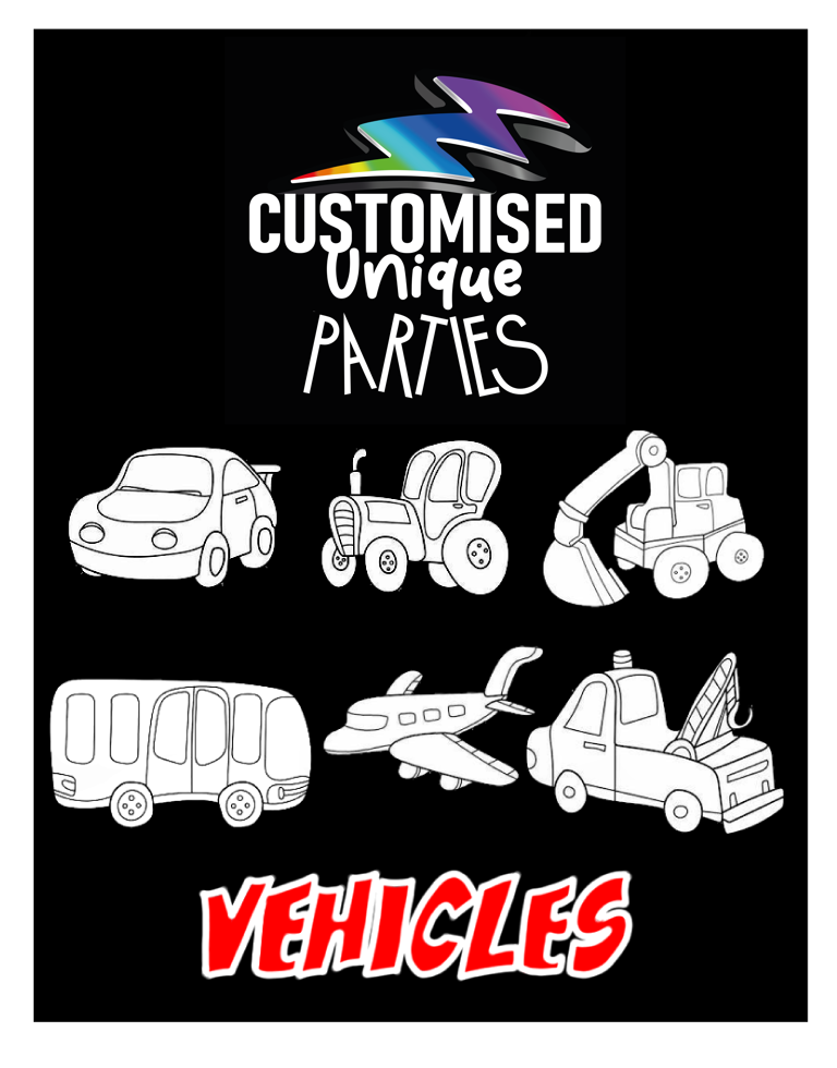 CUSTOM COLOUR-IN PARTY CAPS