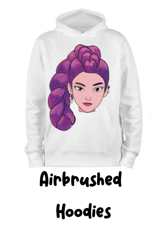 Airbrushed hoodies