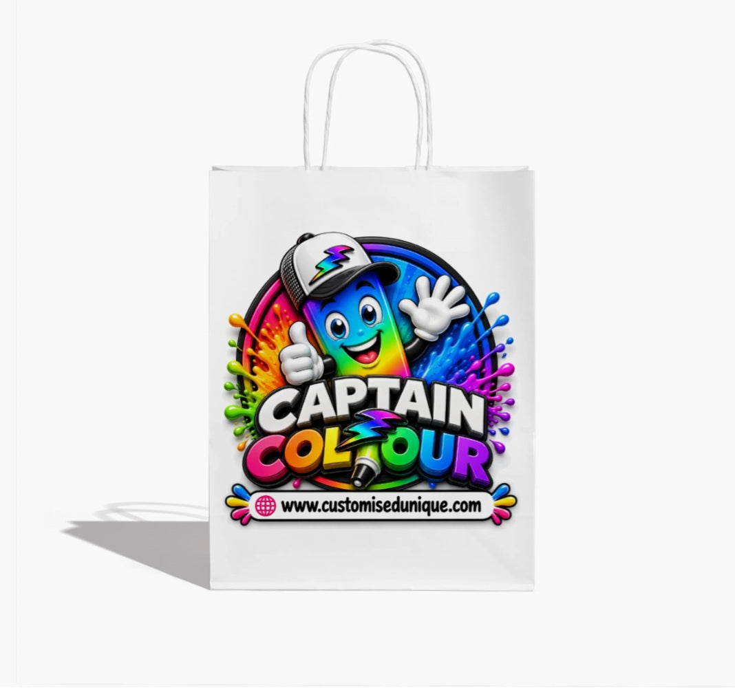 CAPTAIN COLOUR PAPER PARTY BAG