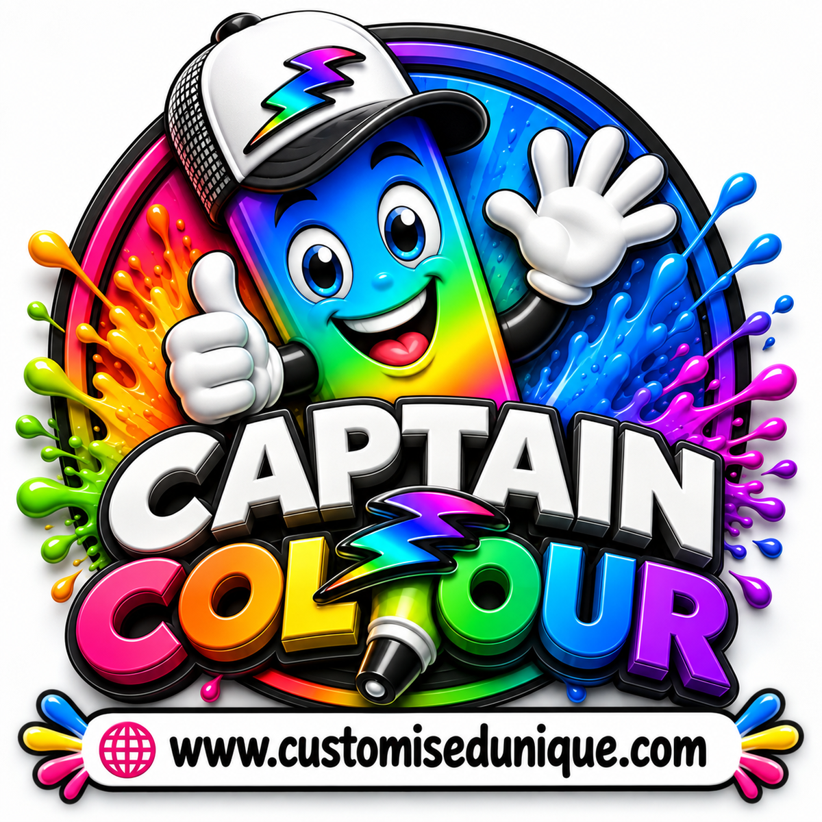 CAPTAIN COLOUR PAPER PARTY BAG