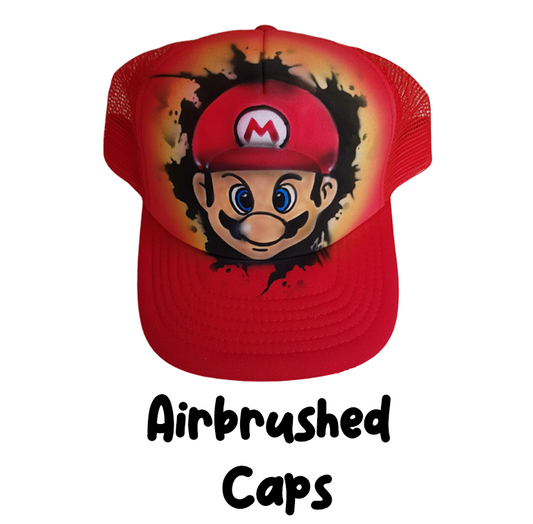 Airbrushed custom caps