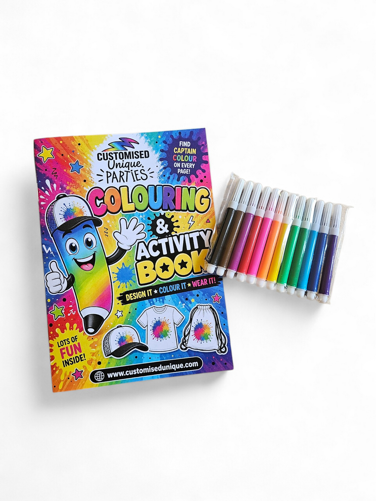 Colour-In Party Caps – The Activity & Party Bag in One